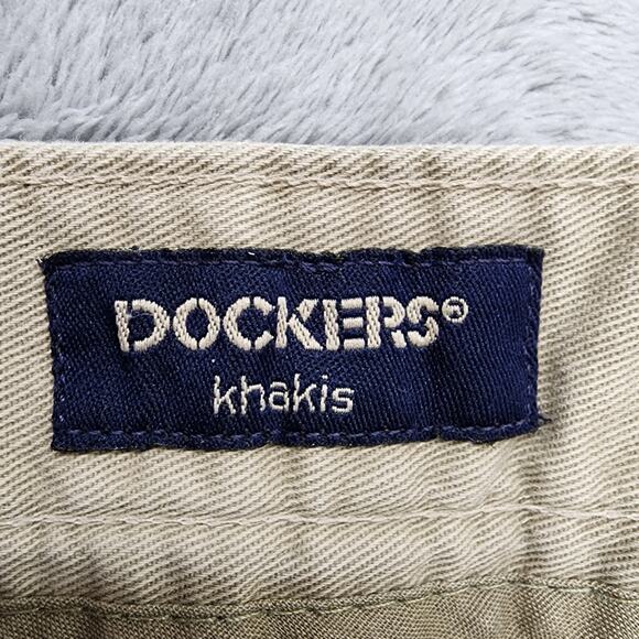 Vintage Dockers Pants Mens W36 L32 Tan Khakis Relaxed Fit Cotton Straight Leg - Picture 6 of 14